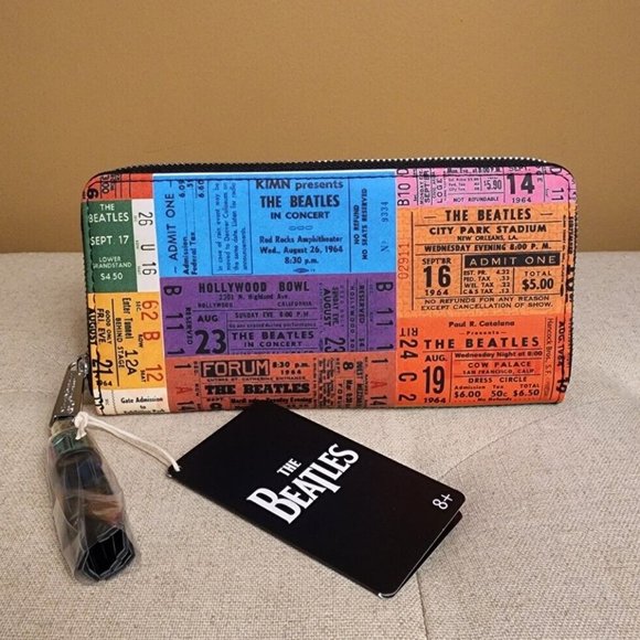 Loungefly Handbags - Loungefly The Beatles Ticket Stubs Zip Around Wallet NEW